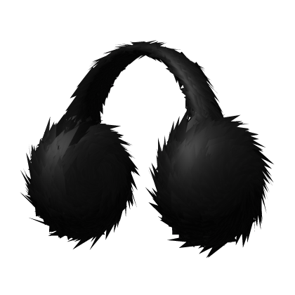 Black Fluffy Ear Muffs