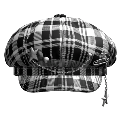 Black & White Fabric Hat