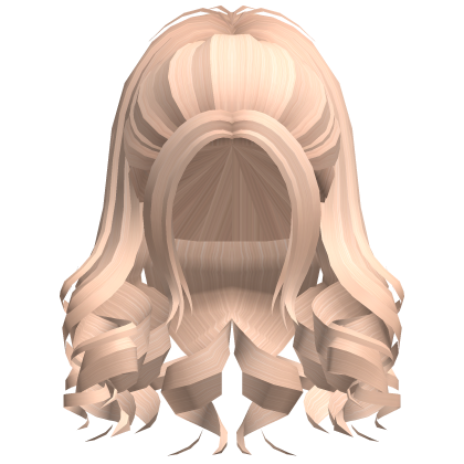 Curly Hair Ponytail (Blonde) Roblox item