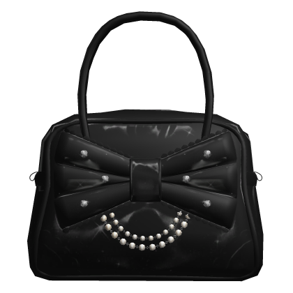 jewelry ribbon lolita boston bag in black