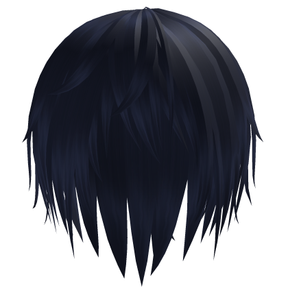 dark blue vkei emo hair Roblox item