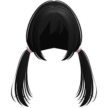 black manga cutie loose low pigtails