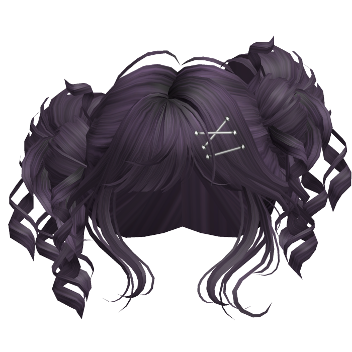 Tilted Elegant Princess Buns (Purple)