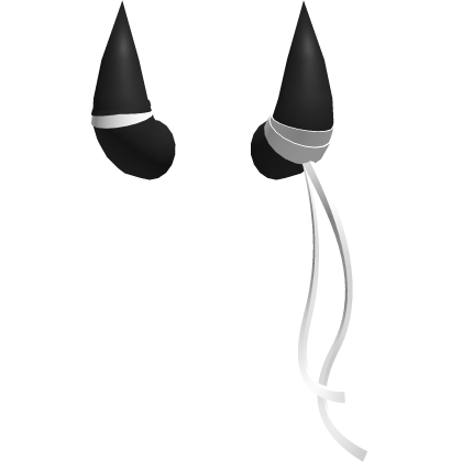 Cute Devil Ribbon Horns in White Roblox item
