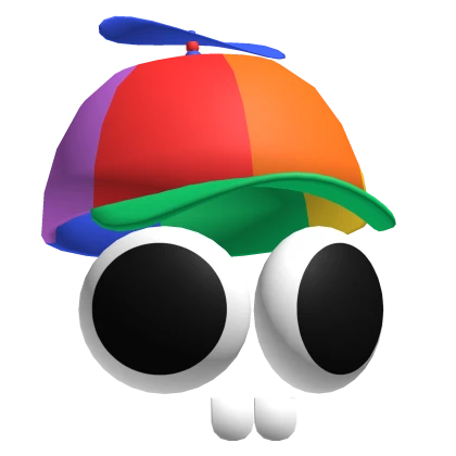 propeller hat w Big Silly Eyes And Nerd Teeth Roblox item thumbnail