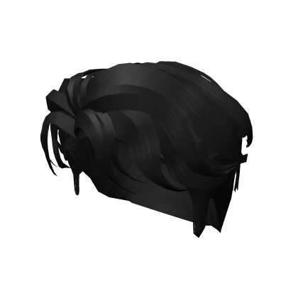 Roblox hair preview for Middle Part Curtain Hair Men BLACK
