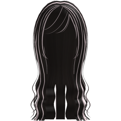 long wavy jirai kei anime hair in darkbrown & pink Roblox item