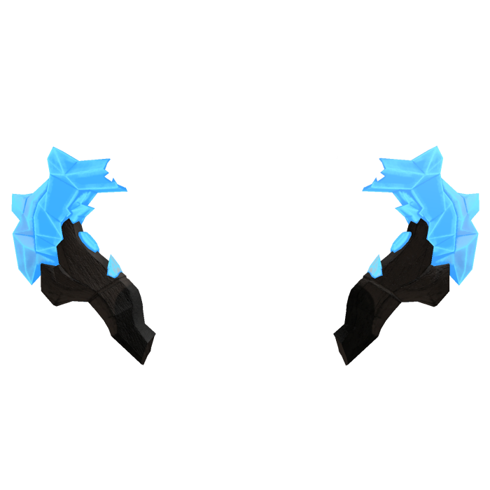 Blue Crystal Antlers [GLOWING]