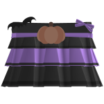 kawaii frilly purple spooky halloween pumpkin top