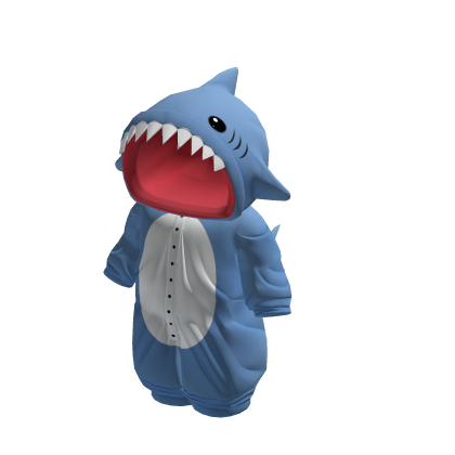 Cute Plushie Shark Onesie - Blue