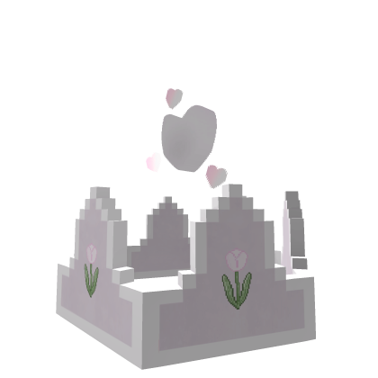 [🌷] Soft Pink Hearts Animated 8-Bit Crown Recolor