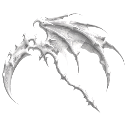 Big White Hellwing Vampire Winged Scythe