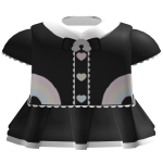 ♡ : cute pastel black rainbow dress