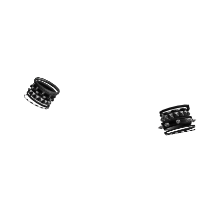 2000s punk emo stud bracelet stack thumbnail