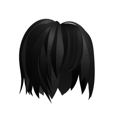 black low cute anime hair ˆ꒳ˆ thumbnail
