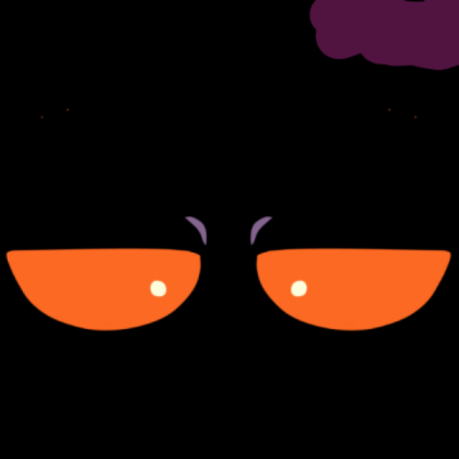 whitty face with purple outline lol Roblox decal