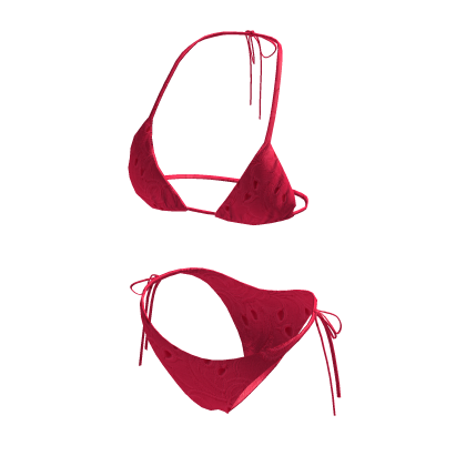 Hot Pink Tie Side Bikini Bottom