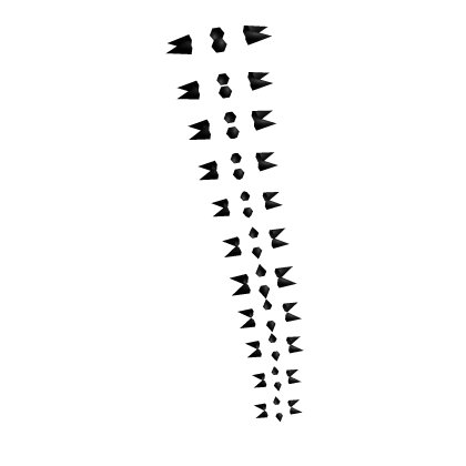Leg Spikes Black Left