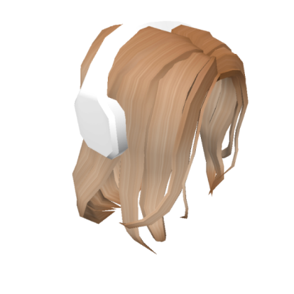 blonde music hair Roblox decal