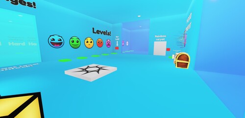 Geometry DASH on ROBLOX! [NEW DEMON]