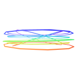 Multi Stacked Rainbow Halo
