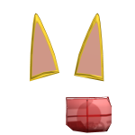 Yellow ears of larp