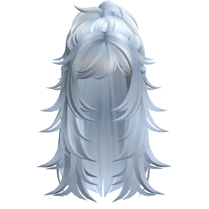 Y2K Messy Half Up Hair (Blue) Roblox item