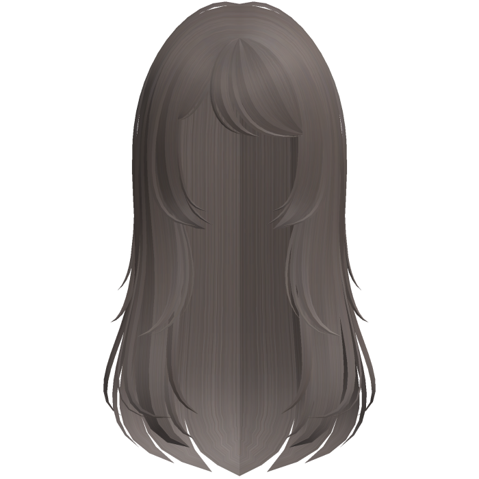 cute long layered wispy doll hair in ash brown