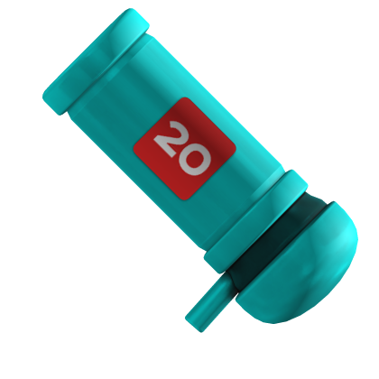 Cyan Confetti Cannon Addon Roblox item