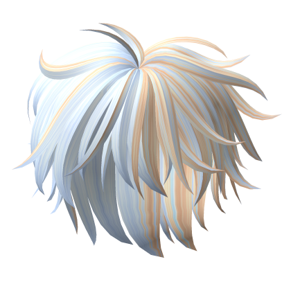 Y2K Fluffy Messy Boy Hair in Blue/Blonde Roblox item
