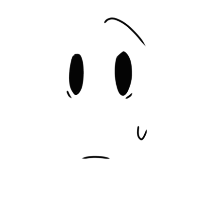 slightly shocked face Roblox decal