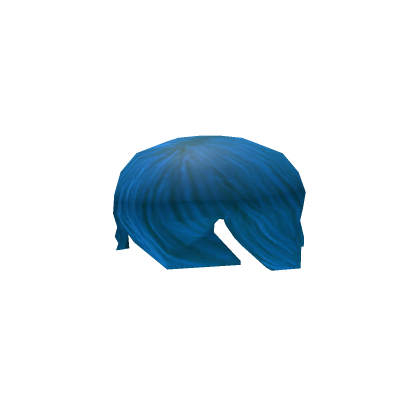 Blue messy hair giver