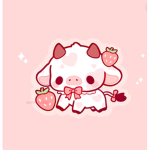 Strawberry cows for our life