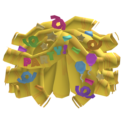 Decora Party Confetti Hair (noob yellow) Roblox item