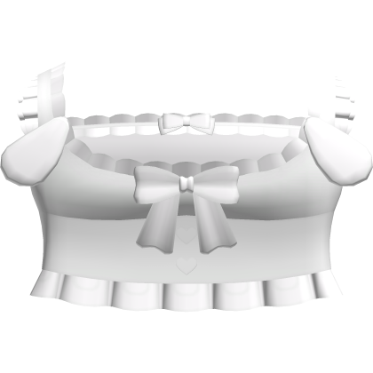 cutesy bunny top with bows in white thumbnail