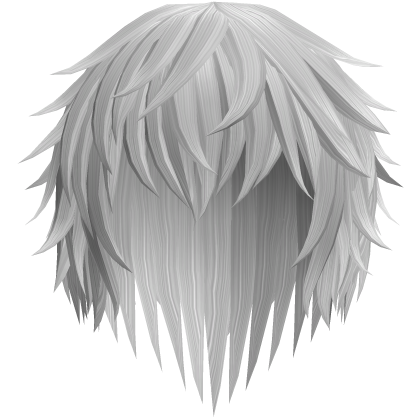 Silver Vkei Emo Scene Hair