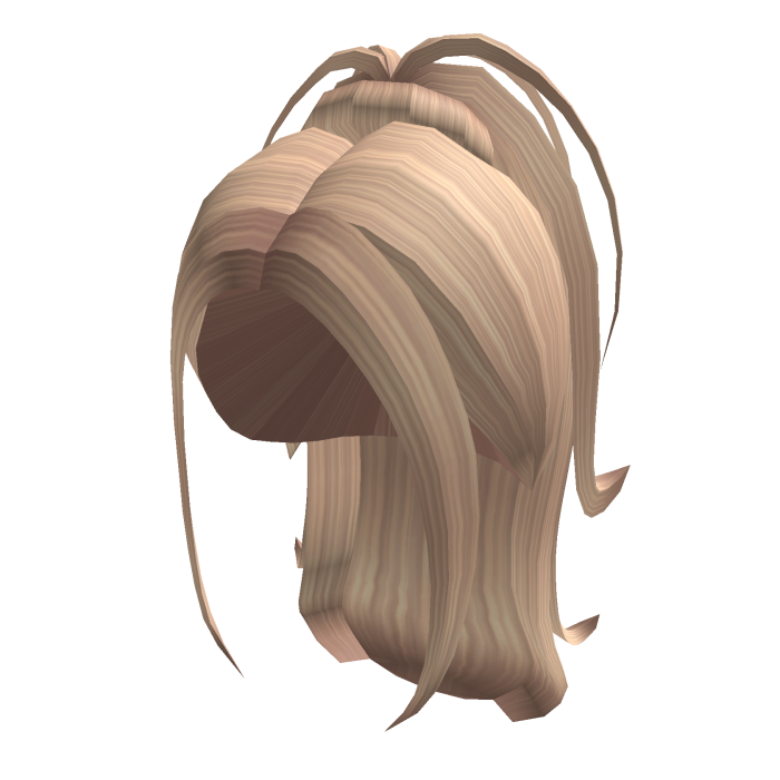 Aesthetic Long Y2k Messy Ponytail (Blonde)