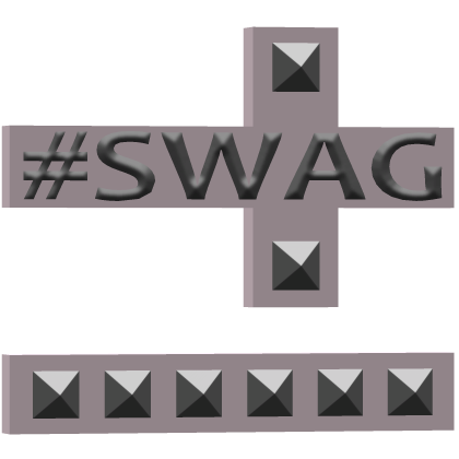Light Pink Studded Emo Goth Punk Cross Hair Clips