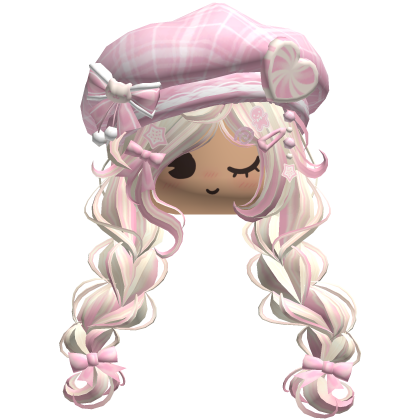 ♡ Christmas Preppy Holiday Braids (Pink Beige)