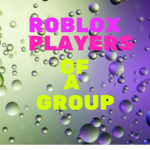 ROBLOX players of a group