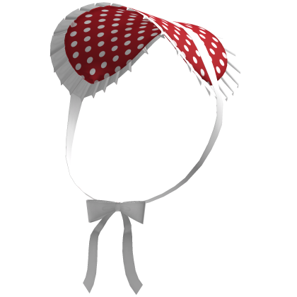 Red Victorian Igari Kei Halloween Doll Bonnet