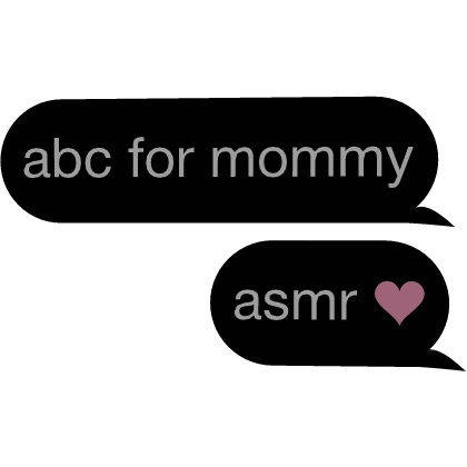 abc for asmr text