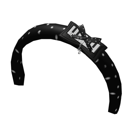 piano headband black
