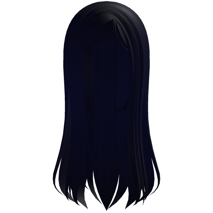 在 blue long straight moe goth emo hair