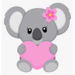 Cute baby Koala land