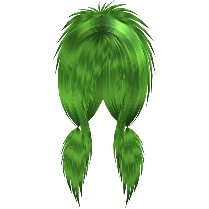 Green Messy Scene Low Pigtails Roblox item