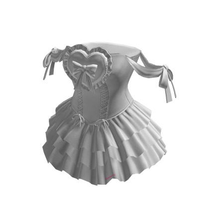 Valentines Lolita Heart Dress White BB thumbnail