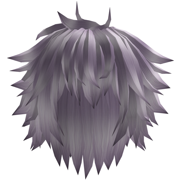 Light Purple Long Spiky Fluffy Messy Rockstar Hair