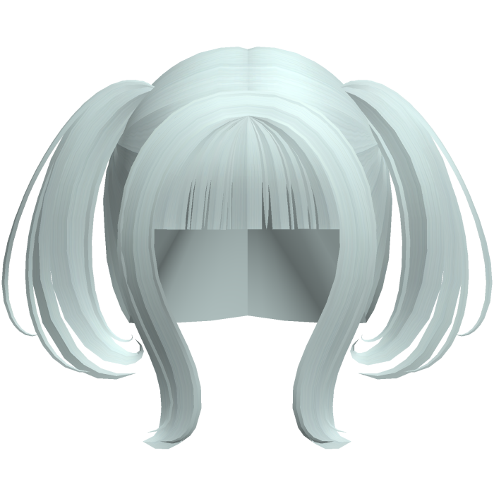 teal kawaii moe round anime pigtails