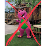 RIP barney the purple dinosaur